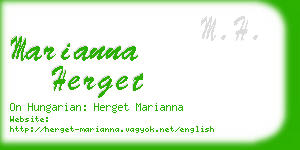 marianna herget business card